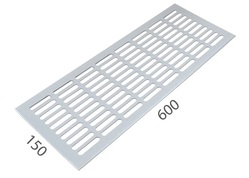 SRL - ALFA větrací mřížka šířka 150 x 600 mm Bílá komaxit