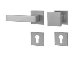 Klika na dveře MP - HIT - HR SQ6 OCS - Chrom broušený
