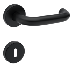 Klika na dveře TI - COSLAN - R 2000 BS - Černá matná (153)