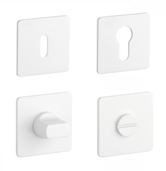 Rozeta ke klice SH - ROZETA - HR 3SM WS - Bílá matná