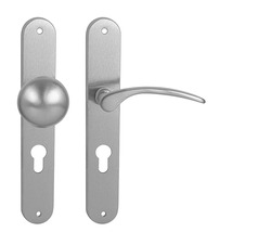 Klika na dveře MP - LAURA OCS - Chrom broušený