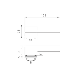 Klika na dveře TI - SALINAS - RT5 4130 NP - Nikl perla (142)