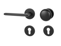 Klika na dveře MP - ELIPTICA - R S6 BS - Černá matná