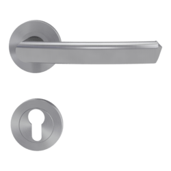 Klika na dveře GK - CRYSTAL - R BN - Broušená nerez (71)