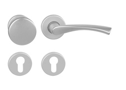 Klika na dveře BA - TORNADO - R F1 - Stříbrný elox