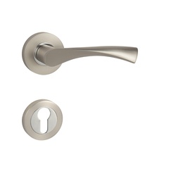 Klika na dveře MP - SPIRIT - R NP/OC - Nikl perla / chrom lesklý