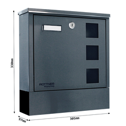 RR - POŠTOVNÍ SCHRÁNKA - LAGO - T06509 ANT - Antracit