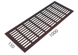 SRL - ALFA větrací mřížka šířka 150 x 1000 mm F4 - Bronz elox