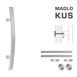 Madlo na dveře FT - MADLO kód K41C 40x10 mm UN ks BN - Broušená nerez
