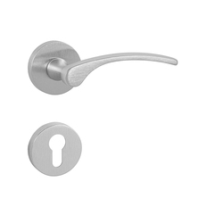 Klika na dveře FO - LAURA 2 - R OCS - Chrom broušený