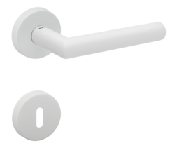 Klika na dveře TI - FAVORIT - R 2002 WS - Bílá matná (152)