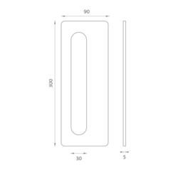JNF - Mušle na sklo IN.16.565.A BN - Broušená nerez