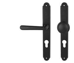 Klika na dveře NI - ALT WIEN Štít NB - Černá strukturovaná