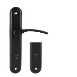 Klika na dveře KE - LAURA - SO Černá matná