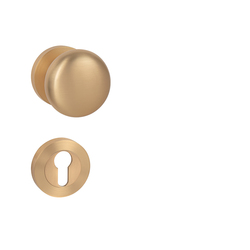 Koule na dveře MP - KOULE - R pevná OLS - Mosaz broušená