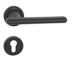 Klika na dveře CE - CASTA - R BS - Černá matná