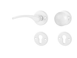 Klika na dveře KE - LAURA - R Bílá