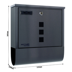 RR - POŠTOVNÍ SCHRÁNKA - COSTA - T06510 ANT - Antracit