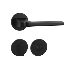 Klika na dveře TI - SUPRA - R 3097 5S BS - Černá matná (153)