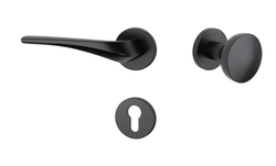 Klika na dveře AS - DALIA - R 7S BS - Černá matná