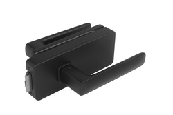 MP - UNIQUE R8 - ZÁMEK na sklo s klikou STELLA - bez otvoru přední BS - Černá matná