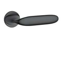 Klika na dveře AS - PEONIA - R 7S BS - Černá matná