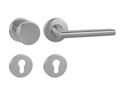 Klika na dveře MP - DANIELA - R BN - Broušená nerez