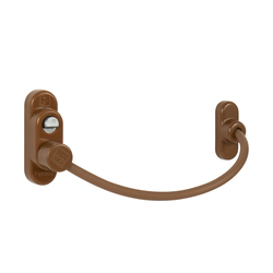 PD - Lankový zámek na okno s pojistkou HNM.S - Hnědá matná světlá (RAL8003)