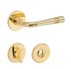 Klika na dveře TI - DIADEM - R 4009 5S OLV - Mosaz leštěná lakovaná (01)