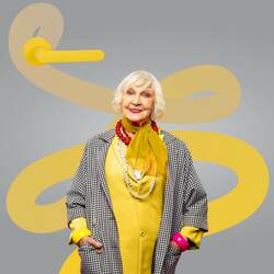 Klika na dveře CB - MOOD ONE - R Žlutá citrónová matná (C09)