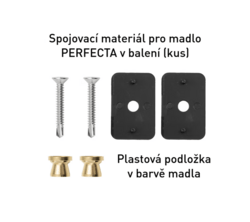 Madlo na dveře MPK - MADLO PERFECTA (ST) KS HNM - Hnědá matná