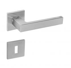 Klika na dveře TI - SQUARE - HR 2275Q 5S OCS - Chrom broušený (96)