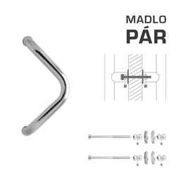 Madlo na dveře WA - MADLO M6 WA/A-DHP pár LN - Leštěná nerez