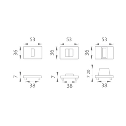 Rozeta ke klice MPK - ROZETA - RT ANITA WS - Bílá matná