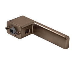 Klika na dveře s uzamykáním MPK - PERFECTA SWITCH LOCK - RT HNM - Hnědá matná