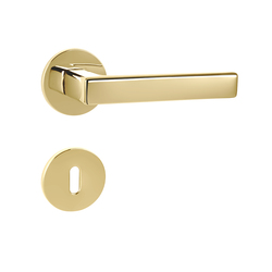 Klika na dveře TI - SONIA - R 3095 5S OLV - Mosaz leštěná lakovaná (01)