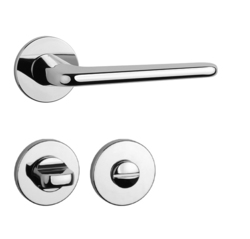 Klika na dveře AS - LIRA - R 5S OC - Chrom lesklý