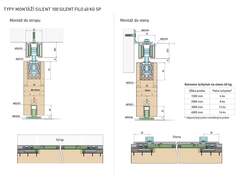 SC - POSUVNÝ SYSTÉM SERIES 100 SILENT FILO S 40 KG SP STM - Stříbrná matná
