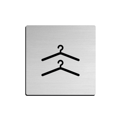 JNF - Piktogram "Šatna" IN.26.213 - 75 mm - nalepovací BN - Broušená nerez