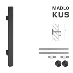 Madlo na dveře FT - MADLO kód K31 25x25 mm UN ks BS - Černá matná