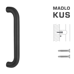 Madlo na dveře FT - MADLO kód K01 Ø 32 mm ST ks BS - Černá matná