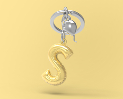 MTM10S MTM - KLÍČENKA - Písmeno S 