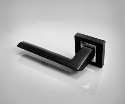 Klika na dveře MP - JASPER - HR BS/OC - Černá matná / chrom lesklý