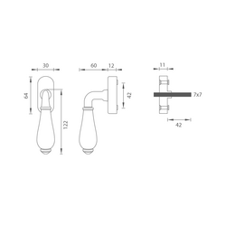 Klika na eurookno MP - DK - LEONTINA - R OBA - Antik bronz