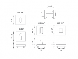TI - ROZETA - HR BN - Broušená nerez (16)