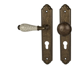 Klika na dveře MP - LEONTINA - SO OBA - Antik bronz