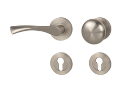 Klika na dveře MP - SPIRIT - R NP - Nikl perla