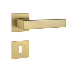 Klika na dveře TI - SQUARE - HR 4275Q 5S OLM - Zlatá matná (208)