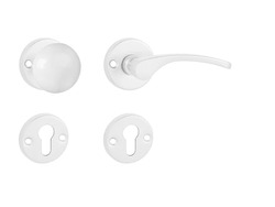 Klika na dveře KE - LAURA - R Bílá