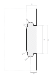 JNF - Mušle IN.16.318 BN - Broušená nerez